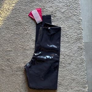 Commando faux patent leather leggings NWT color: slate size s